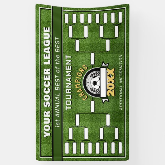 Voetbal League Tournament Brackets Banner (Verticaal)