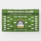 Voetbal League Tournament Brackets Banner (Horizontaal)