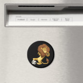 Voetbal Leeuw Magneet (Insitu (Vaatwasser))