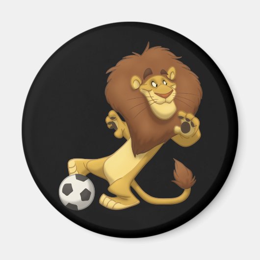 Voetbal Leeuw Magneet (Voorkant)