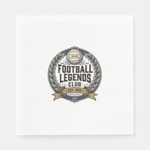 Voetbal Legenden Club Vintage Voetbalshirt Ontwerp Servet