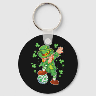 Voetbal Leprechaun St Patricks Day Boys Girls Man Sleutelhanger