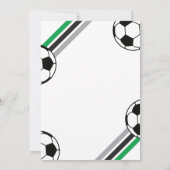 Voetbal Let's Kick It Verjaardag Kaart (Achterkant)
