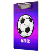 Voetbal; Levendig Violet Blauw en Magenta Klembord (Links)