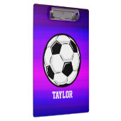 Voetbal; Levendig Violet Blauw en Magenta Klembord (Rechts)
