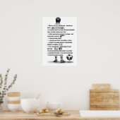 Voetbal levenslessen Motivatie Poster (Keuken)