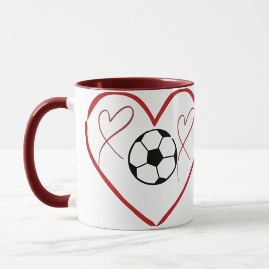 Voetbal Liefde Hart Mok (Links)