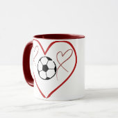 Voetbal Liefde Hart Mok (Voorkant links)