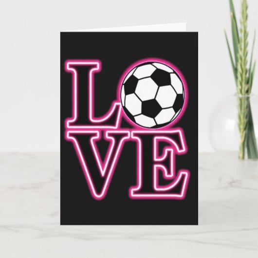Voetbal Liefde Kaart (Voorkant)