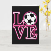 Voetbal Liefde Kaart (Gele Bloem)