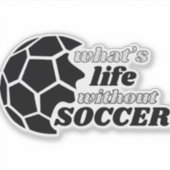 Voetbal Liefde sticker (Voorkant)