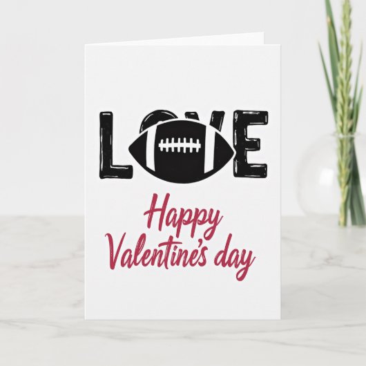 Voetbal Liefde Valentijnkaart Kaart (Voorkant)