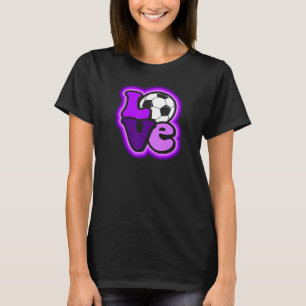 Voetbal Liefde voor tiener Meisjes & Vrouwen Schak T-shirt