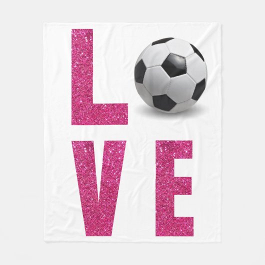 Voetbal Liefhebben Fleece Deken (Voorkant)