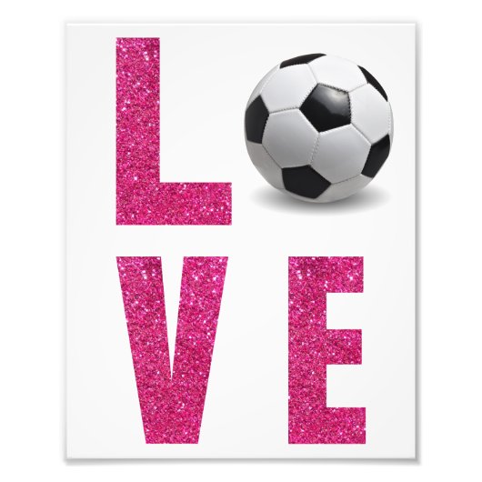 Voetbal Liefhebben Foto Afdruk (Voorkant)
