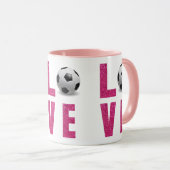 Voetbal Liefhebben Mok (Voorkant rechts)