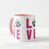 Voetbal Liefhebben Mok (Voorkant links)