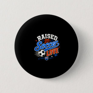Voetbal liefhebber voetbal fan speler idee mannen  ronde button 5,7 cm