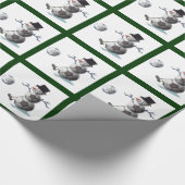 Voetbal Liefhebbers Kerstmis Cadeaupapier (Hoek)