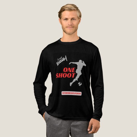 Voetbal liefhebbers Tri-Blend shirt (Voorkant)