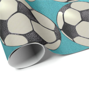 Voetbal / Light Sky Blue 1 Cadeaupapier