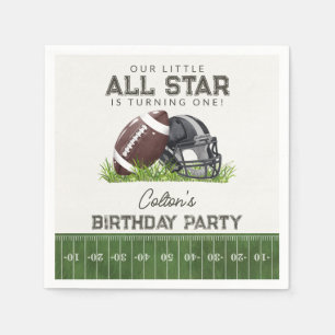 Voetbal Little All Star Touchdown Verjaardagsfeest Servet