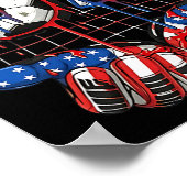 Voetbal Ll 67 Drip Six Seven Gen Alpha Meme Usa Vl Poster (Hoek)