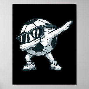 Voetbal Ll Dab Schattige Voetbal Speler Jongens Ki Poster