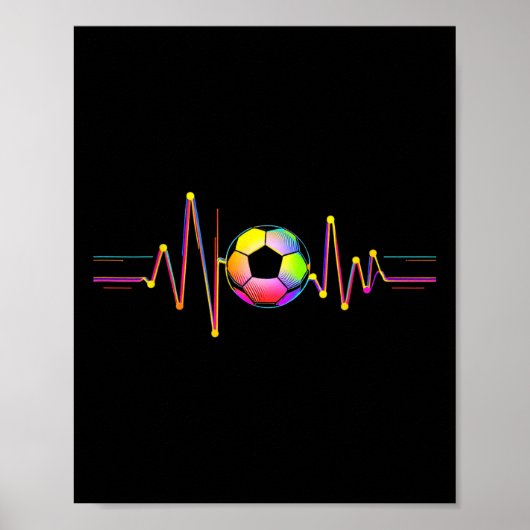 Voetbal Ll Golfvorm Poster (Voorkant)