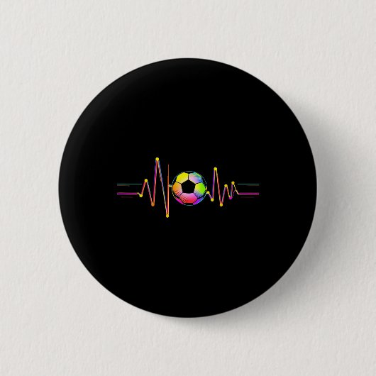 Voetbal Ll Golfvorm Ronde Button 5,7 Cm (Voorkant)