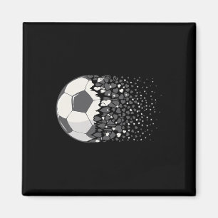 Voetbal Ll Grafisch Vrouwen Meisjes Voetbal Hart V Magneet
