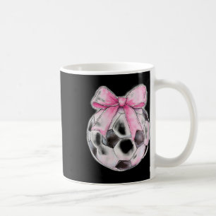 Voetbal Ll Roze Coquette Boog Fijne Lint Meisjes Z Koffiemok