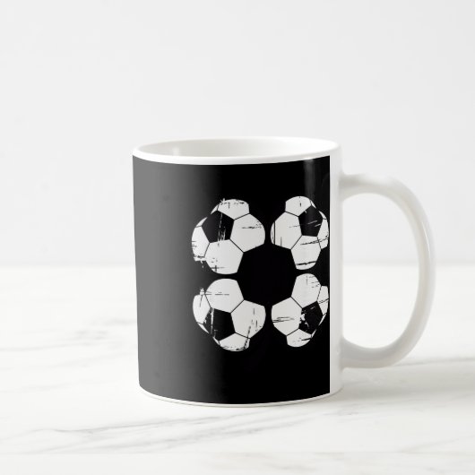 Voetbal Ll Shamrock Four Leaf Clover St Patricks D Koffiemok (Rechts)