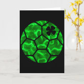 Voetbal Ll Shamrock Lucky Clover Ierse St. Patrick Kaart (Gele Bloem)