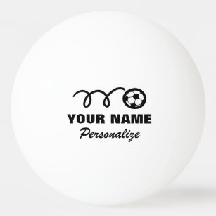 Voetbal logo pingpongbal voor tafeltennis