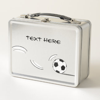 Voetbal Lunch Box VOEG JE EIGEN TEKST TOE