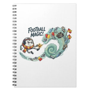 Voetbal Magie Genie Voetbal Grappig Cadeau Notitieboek