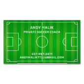 Voetbal Magnetisch Visitekaartje (Voorkant)