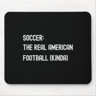 Voetbal Malle Amerikaanse Fan Speelt Spel Grap Muismat