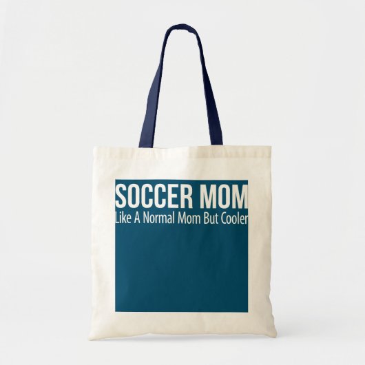 Voetbal mam als een normale mam maar koeler tote bag (Voorkant)