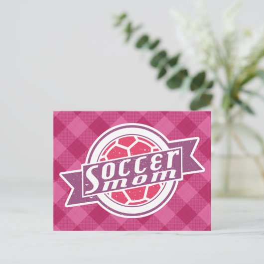 Voetbal mam briefkaart (Staand voorkant)