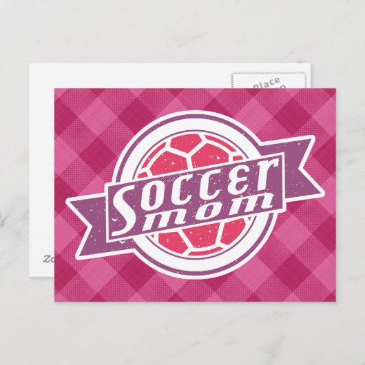 Voetbal mam briefkaart (Voorkant / Achterkant)