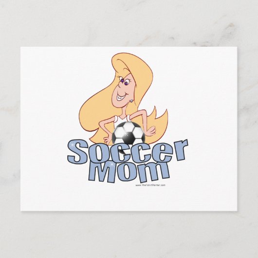 Voetbal mam briefkaart (Voorkant)