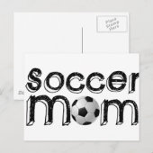 Voetbal mam briefkaart (Voorkant / Achterkant)