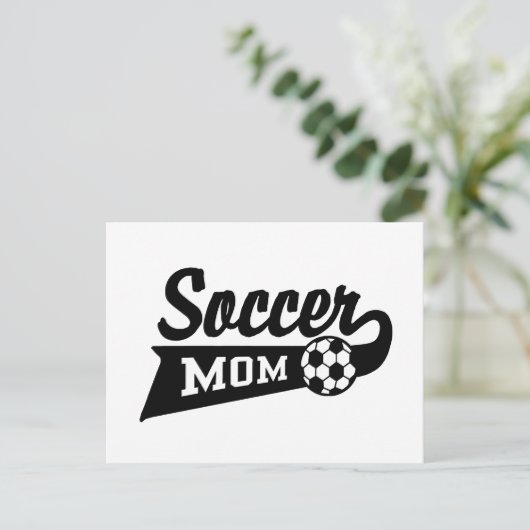Voetbal mam briefkaart (Staand voorkant)
