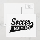 Voetbal mam briefkaart (Voorkant / Achterkant)
