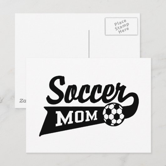 Voetbal mam briefkaart (Voorkant / Achterkant)