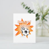Voetbal mam briefkaart (Staand voorkant)