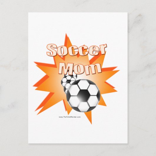 Voetbal mam briefkaart (Voorkant)