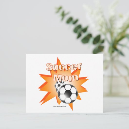 Voetbal mam briefkaart (Staand voorkant)
